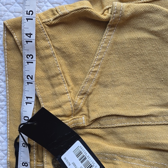 Lioness Mustard Yellow Baggy Miami Vice Cargo Jeans - Picture 7 of 12